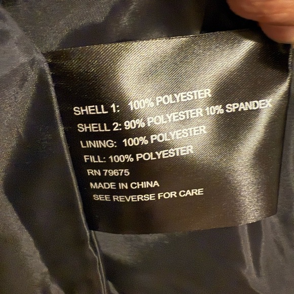 London Fog Navy Quilted Barn Jacket - Picture 4 of 5